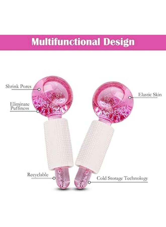 Ice face and eye massager, facial skincare tools with 2 in 1 facial massager and travel case, self care for men and women - Image 3
