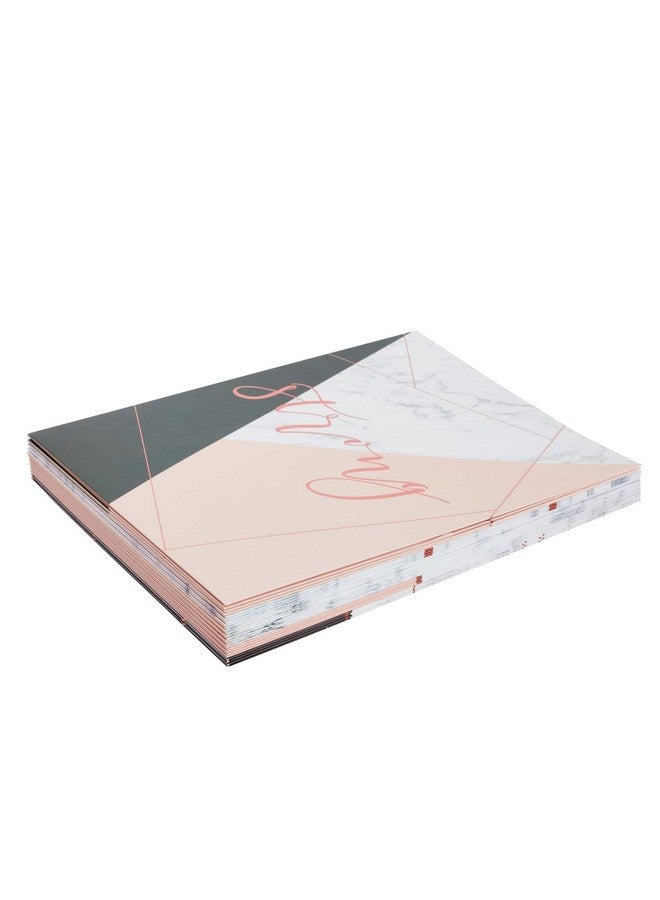Paper Junkie 12Pack Inspirational 2 Pocket Folders With Pink Marble Design Print 6 Decorative Rose Gold Motivational Designs For School Home And Office Women And Girls (9X12 In)  - Image 4
