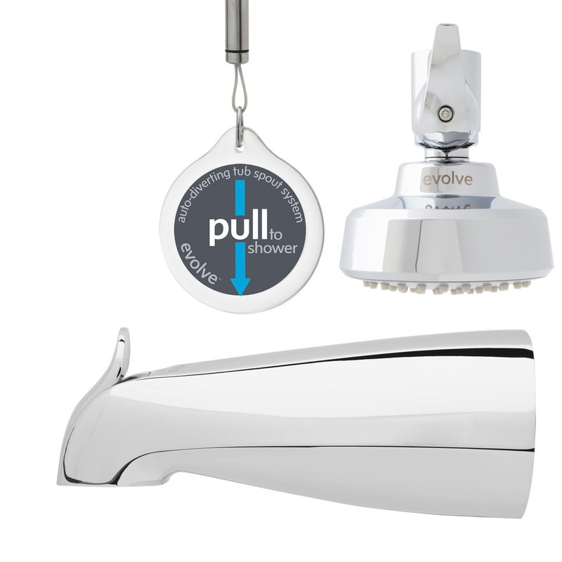 ShowerStart Evolve ShowerStart Express Hot Water Standby Tub Spout and Shower System with 1Spray Pattern and 15 GPM in Chrome - Image 2
