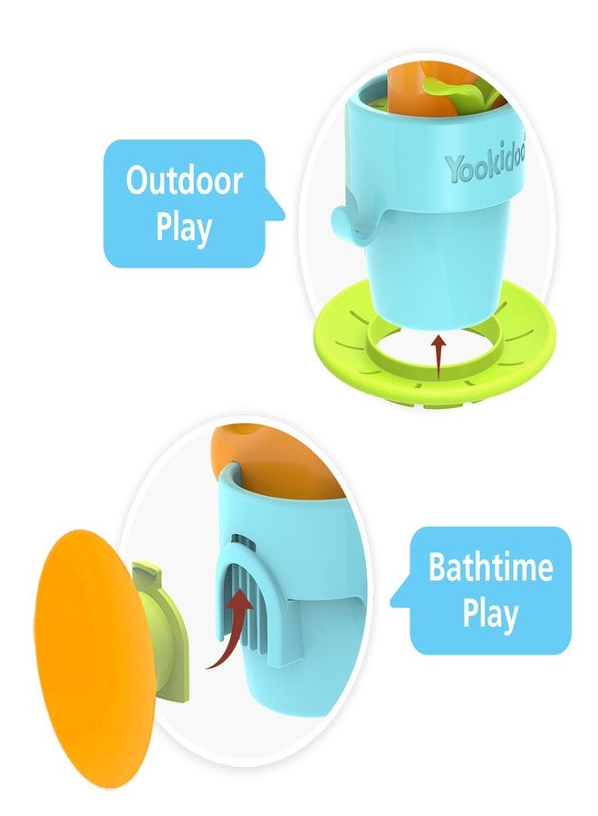 Yookidoo Garden Kids Adventure Pop-Up Water Snail - Cute Snail Flowerpot Bath Toy for r Babies & Toddlers / Kids 1,2,3 Year Olds. Safe & Fun Learning Tub Play - Image 3
