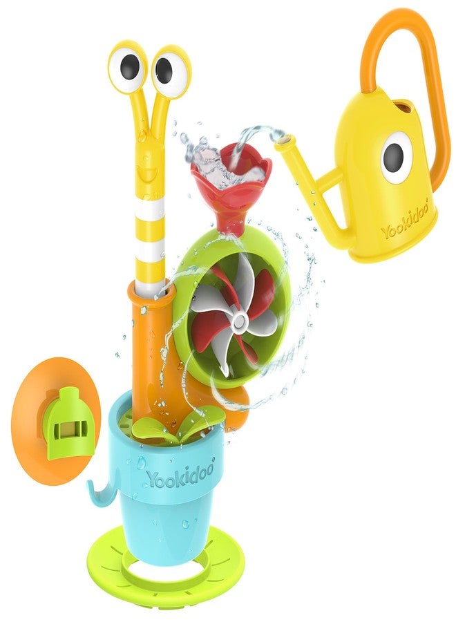 Yookidoo Garden Kids Adventure Pop-Up Water Snail - Cute Snail Flowerpot Bath Toy for r Babies & Toddlers / Kids 1,2,3 Year Olds. Safe & Fun Learning Tub Play - Image 1