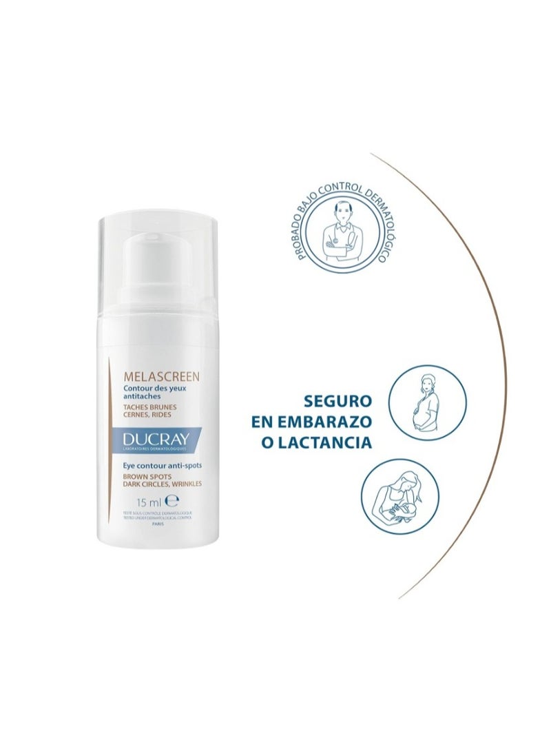 Ducray Melascreen Eye Contour Cream 15ml – Anti-Dark Spots, Dark Circles & Wrinkle Care - Image 3