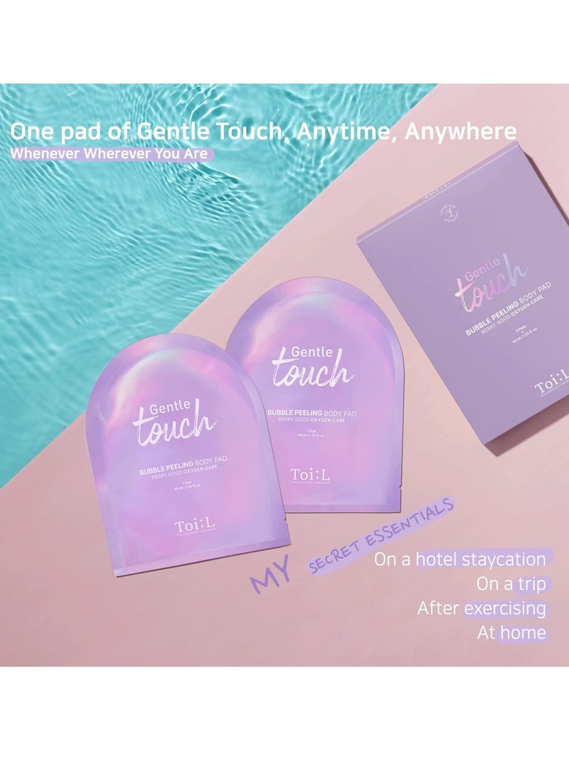 TOI:L Gentle Touch Bubble Peeling Body pad(5pads), Body Scrub, Exfoliating Mitt for Body, Exfoliating gloves, washcloth, body loofah, dense bubble bath, bath shower, kp bump eraser  - Image 2