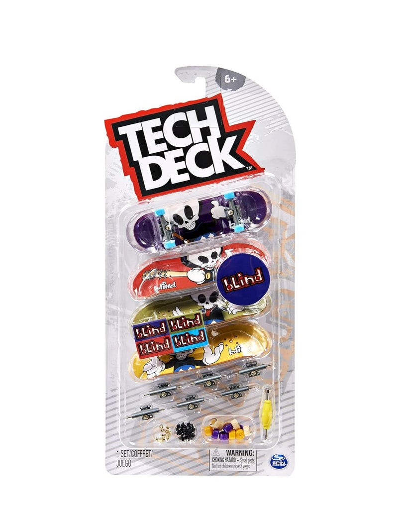 تيك ديك ألواح تزلج صغيرة 96 مم - عبوة من 4 قطع، قطعة واحدة فقط، متنوعة/قد يختلف التصميم - Image 3