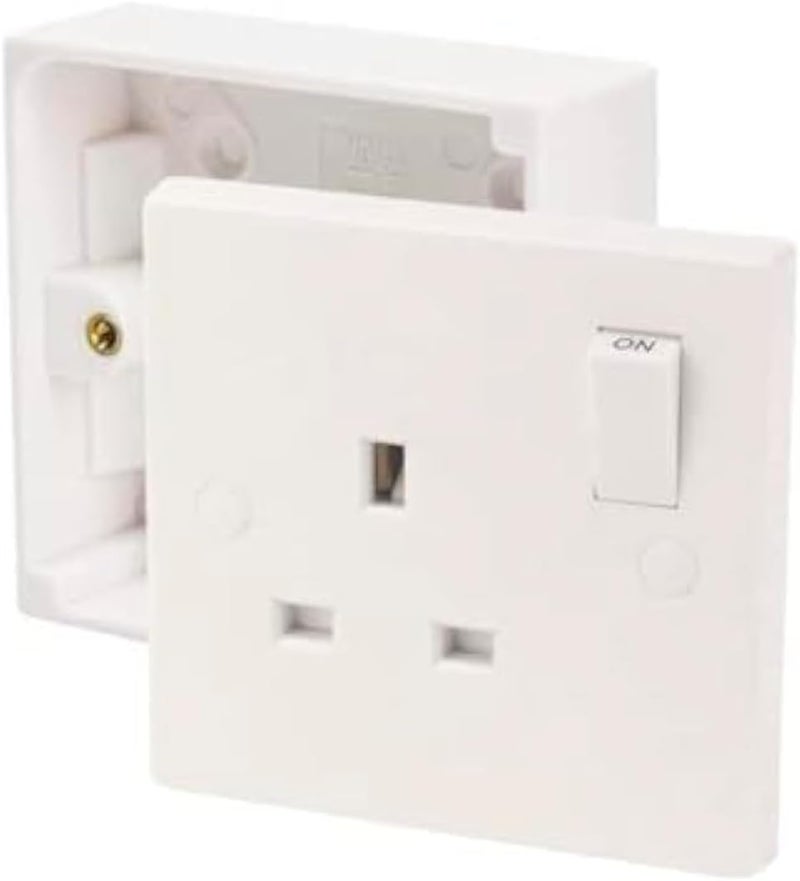 Reliable Electrical 13A Switch Socket with Back Box