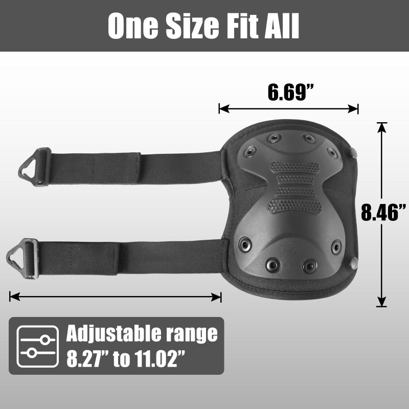 BZTAC Tactical Professional Combat Knee Protective Pads Set Advanced Tactical Gear Set for Outdoor CS Paintball Game Cycling Safety Skateboarding Gear Skates Airsoft Hunting Knee Protection Guard Pads - Image 4