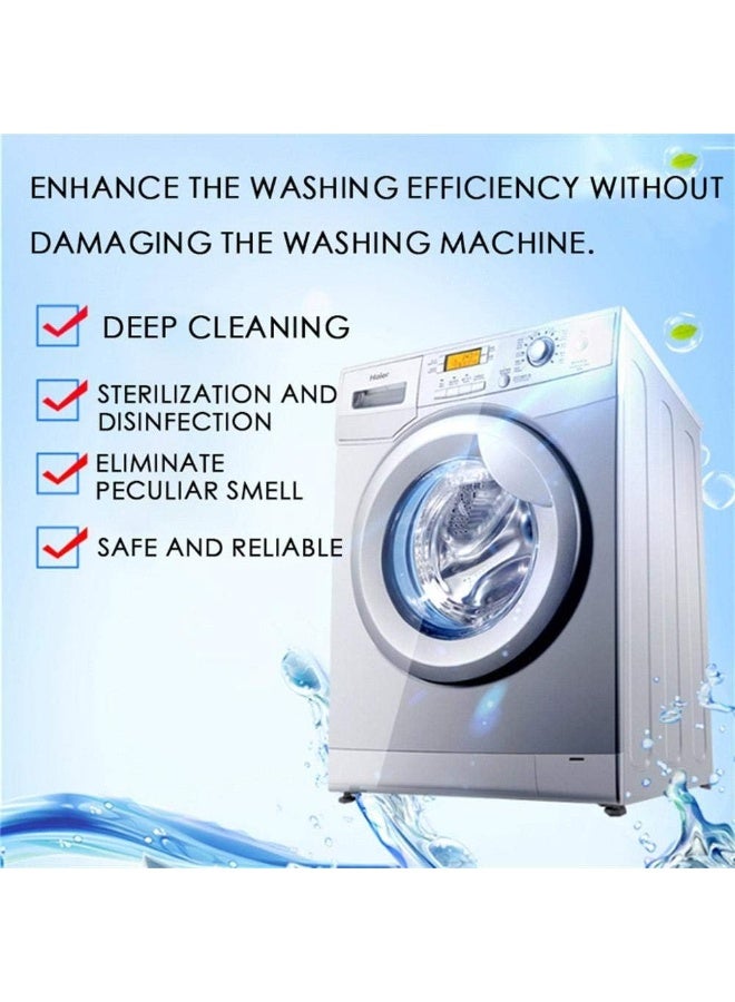 Washing Machine Cleaner - 12 Pcs Washing Cleaning Detergent Effervescent Tablet Washing Machine Slot Cleaning Tablet - Image 2