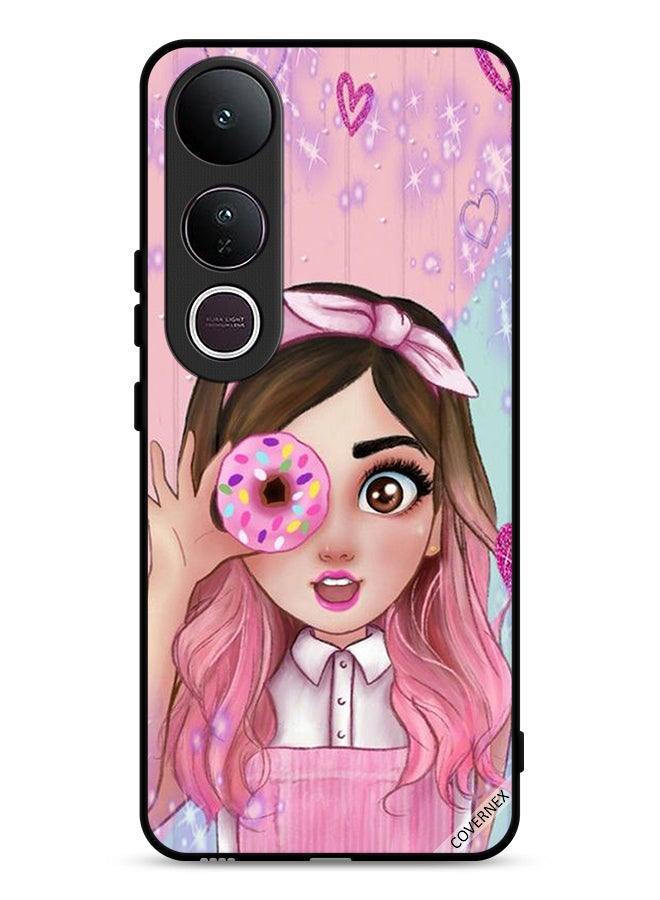 Covernex Vivo V50 Lite Protective Case Cover Donut Lover Girl Art