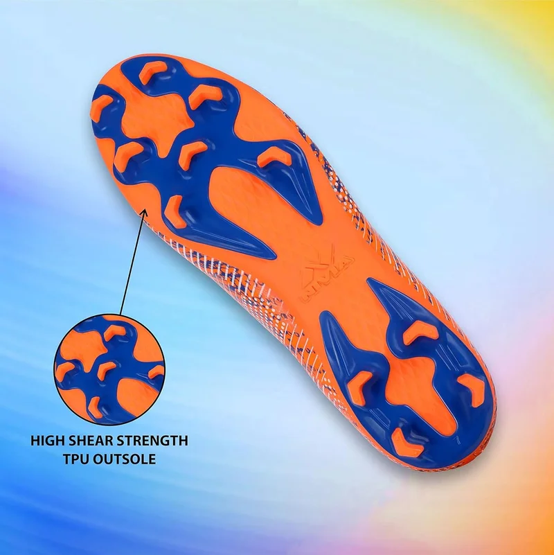 Nivia  Men's Encounter Football Shoes - R.Blue/Orange for Men | Best Price UAE