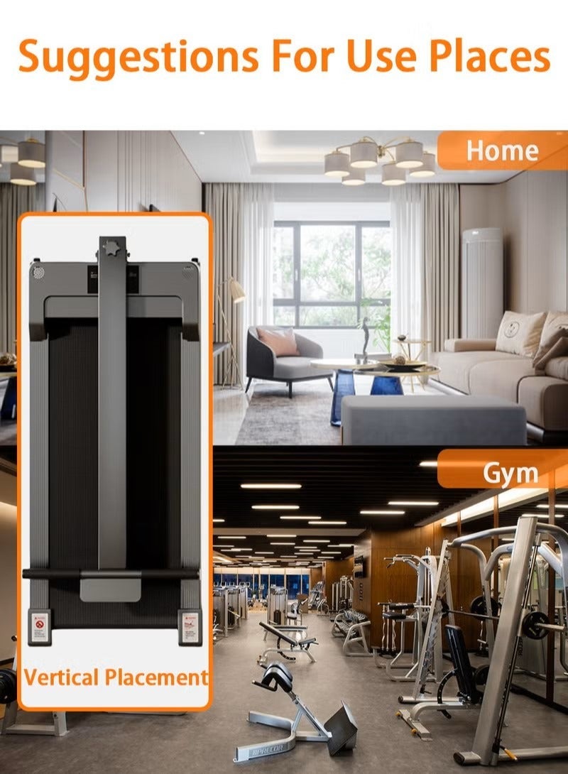 الحلم جهاز المشي القابل للطي 2.25 حصان، جهاز المشي 2 في 1 تحت المكتب، لوح المشي المحمول، جهاز التحكم عن بعد، شاشة LED، بوزن 265 رطلاً، المشي والركض للمكتب المنزلي - Image 5