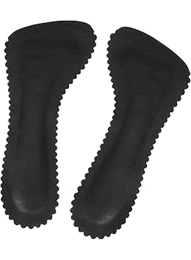 Black Anti Slip High Heel Insoles Self Adhesive Breathable Cushions Sweat Absorption - Image 1