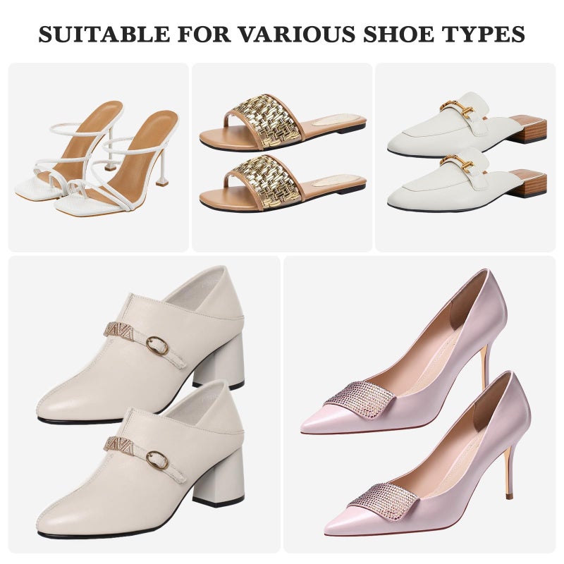 Black Anti Slip High Heel Insoles Self Adhesive Breathable Cushions Sweat Absorption - Image 4