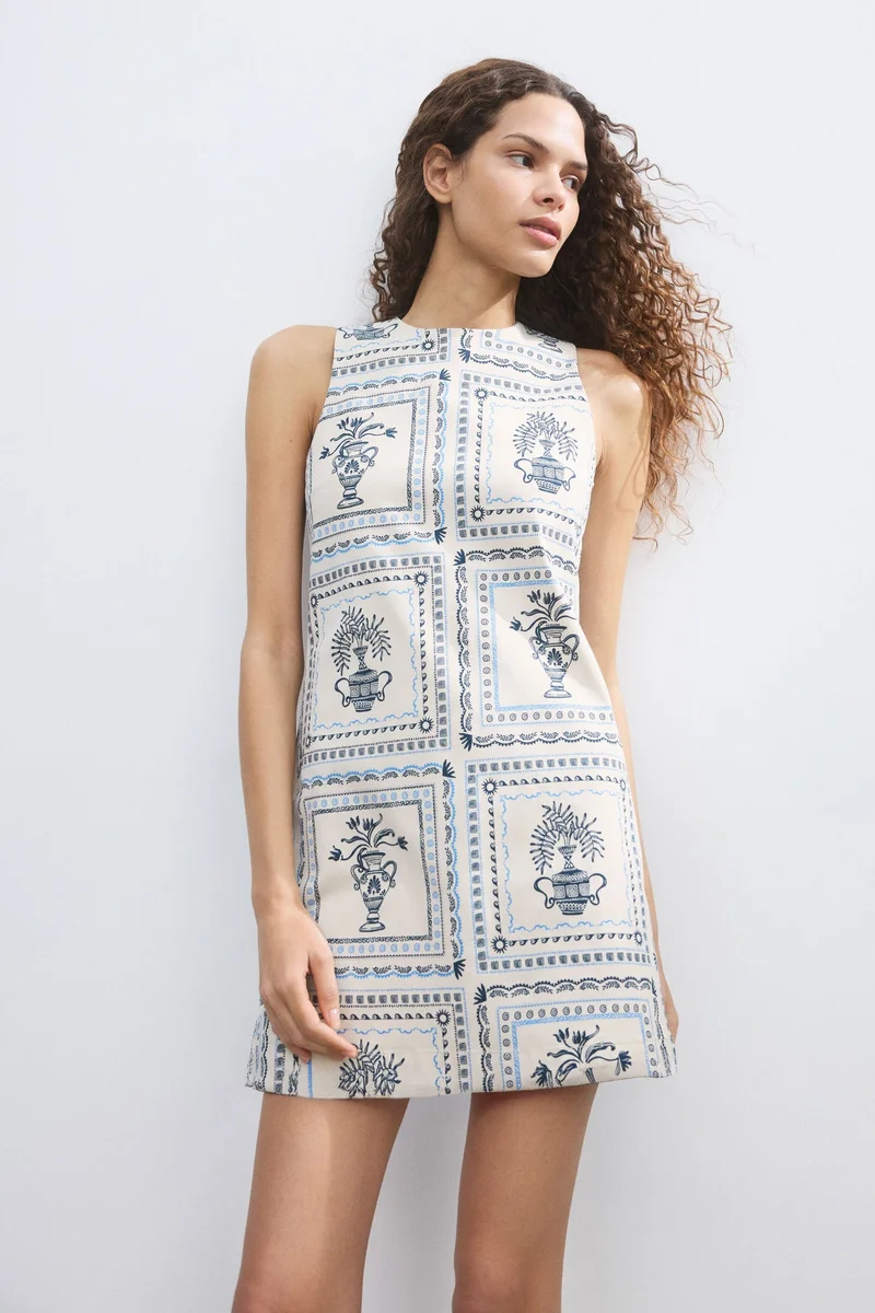 H&M Open-back twill dress