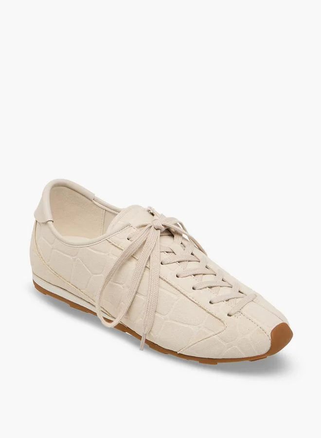 سيليست Women Textured Lace-Up Sneakers