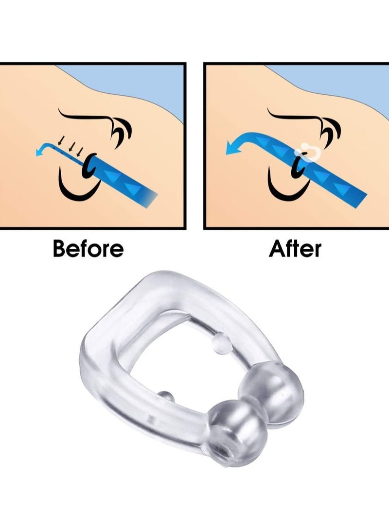 3 Pcs Silicone Anti-Snore Devices Nose Clip Relief Aids for Comfortable Sleep and Easy Breathing for Men and Women - Image 3