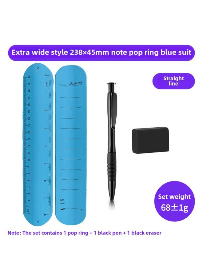To Do List Notebook Bracelet Writing Clap Wristband Erasable Notepad Memo Silicone Snap Ring 
