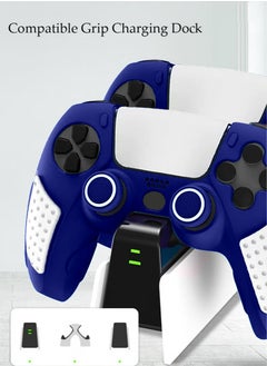 IINE Case Cover for PS5/PS5 Slim Wireless Controller for Dual Sense Leather Texture Soft Silicone Protection Anti-scratch Anti-fall Case Cover Electronic game Machine Accessories  - Image 5