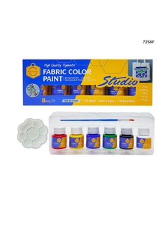Keep Smiling Keep smiling Fabric color set of 6 colors 25ml - No:7256F  - Image 1