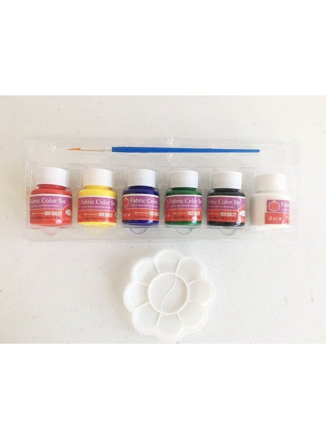 Keep smiling Fabric color set of 6 colors 25ml - No:7256F - Image 3