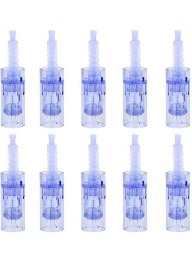 Dr.pen Derma Ultima A6 Replaceable Cartridges 12Pins Needle 10 Pcs Blue 8cm - Image 1