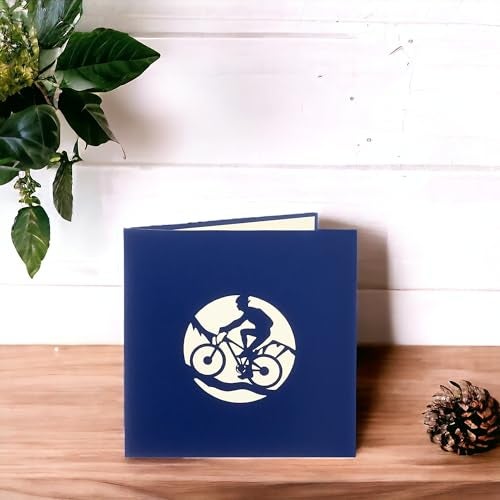 Rykamia Mountain Bike Pop Up Card, Blank Mountain Bike Card With Envelop, Bike Birthday 3D Card, Cycling Card, Card For Boss, Card For Dad, Just Because, Card for Son, Card for Outdoorsy Men Bike Gift - Image 4