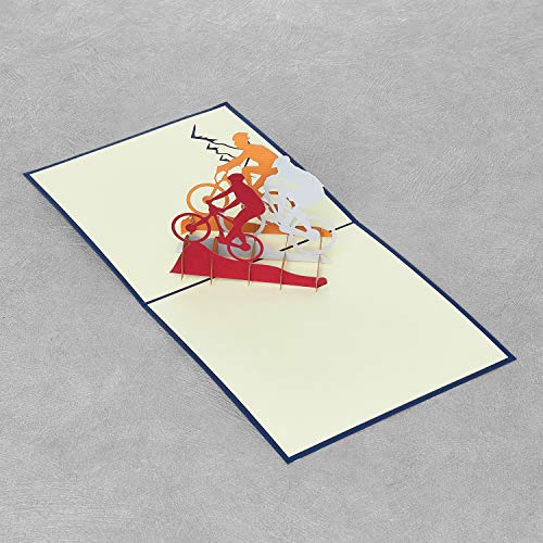 Rykamia Mountain Bike Pop Up Card, Blank Mountain Bike Card With Envelop, Bike Birthday 3D Card, Cycling Card, Card For Boss, Card For Dad, Just Because, Card for Son, Card for Outdoorsy Men Bike Gift - Image 3