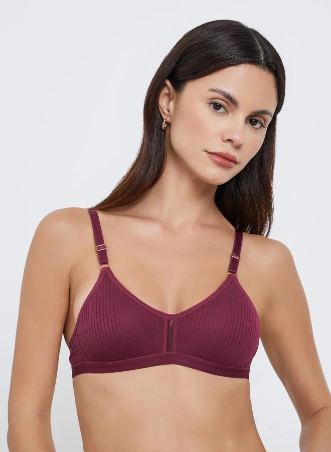 ستايلي مجموعة من 2 صدرية مبطنة بتفاصيل مضلعة