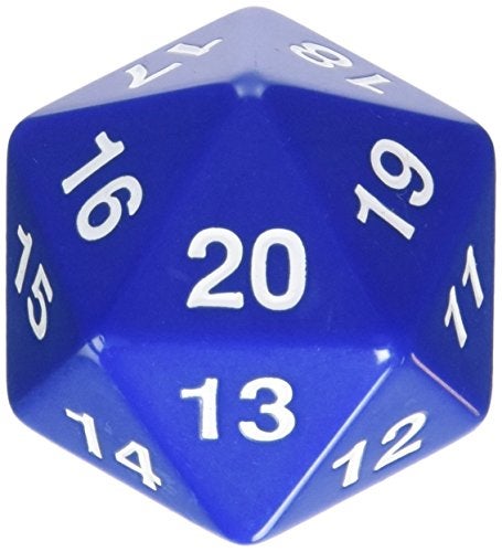 Koplow Games Koplow 14797 D20 Single 55 mm Countdown Blue Bagged - Image 4