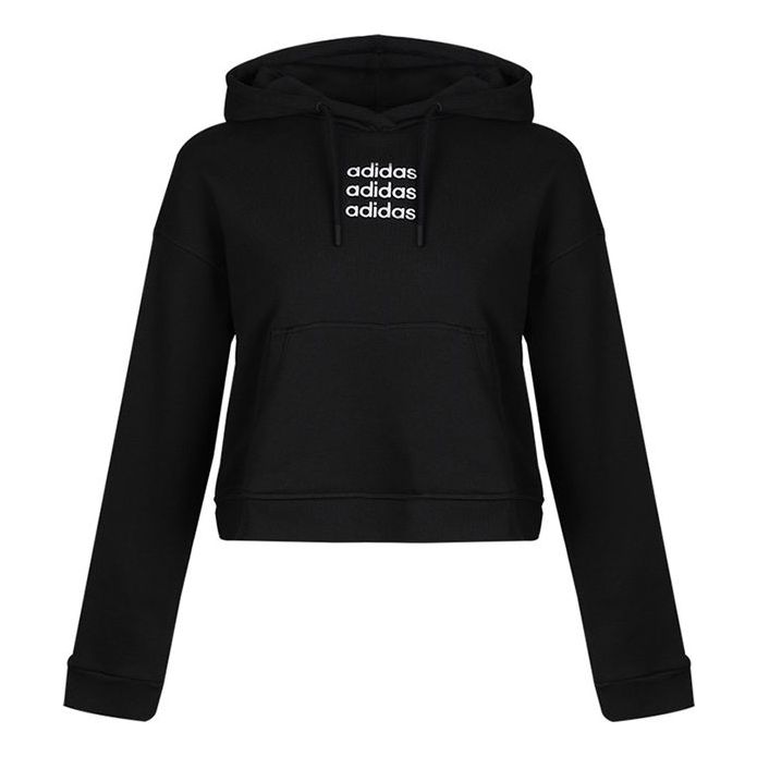 Adidas (WMNS) adidas Neo C+ Sweatshirts Asia Sizing 'Black' - Image 1