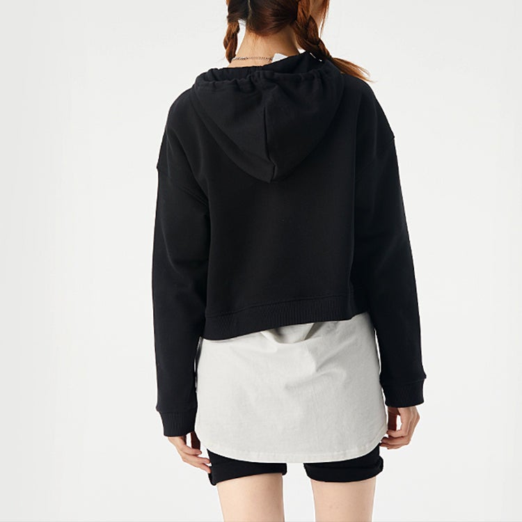 Adidas (WMNS) adidas Neo C+ Sweatshirts Asia Sizing 'Black' - Image 4