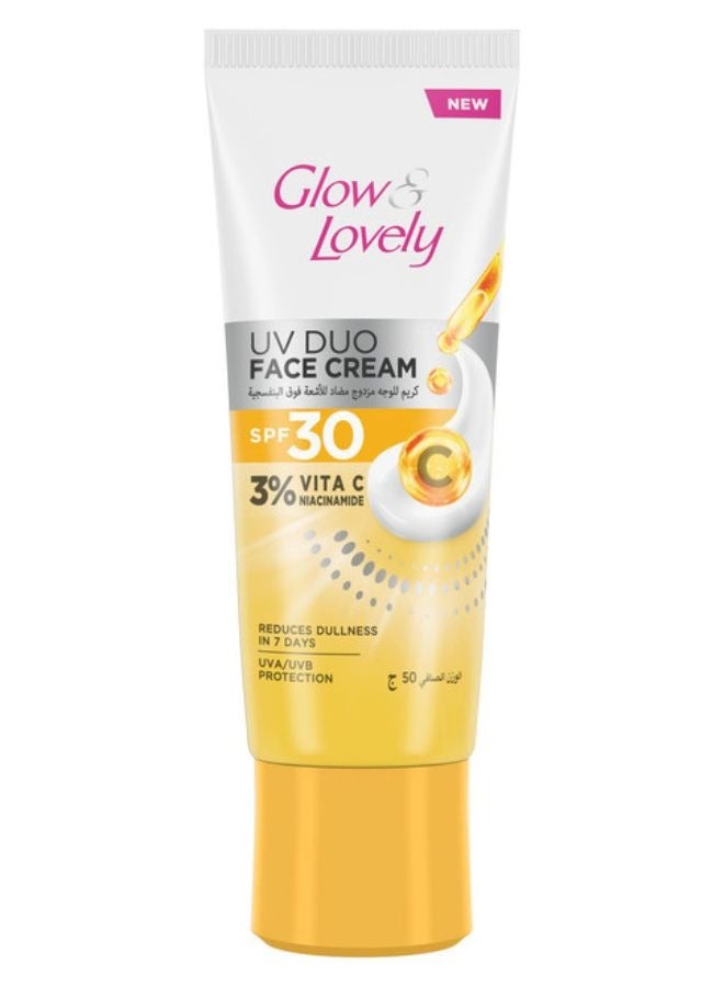 Glow & Lovely UV Duo Face Cream SPF 30 50g - Image 1