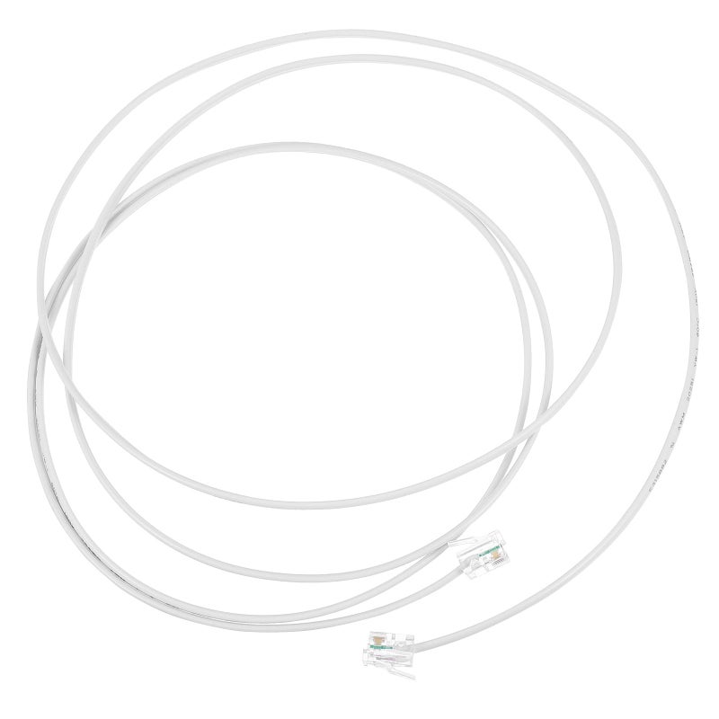 2M White Flat RJ11 Telephone Cable For Home And Office Phone Connection - Image 2
