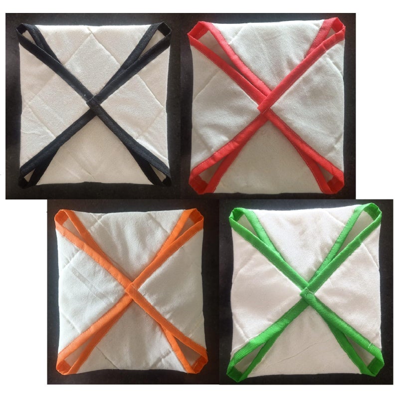 Blendmix Cotton Square Premium Roti Cover|Chapati Covers|Roti Rumal|Traditional Roti Rumals,Double Layer Roti Clothes Wrap,Muslin Cloth - (Set of 4) - Image 1
