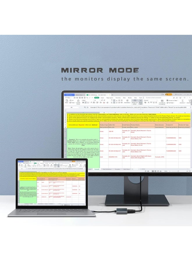 محول متعدد المنافذ من USB-C إلى HDMI مع منفذ شحن، محول HDMI إلى USB-C لتوصيل الشاشة بالكمبيوتر المحمول، محول USB-C إلى USB 3.0 بسرعة 10 جيجابت في الثانية، محول USB-C إلى HDMI بدقة 4K لأجهزة Mac وiPad Pro وMacBook وChromebook - Image 5