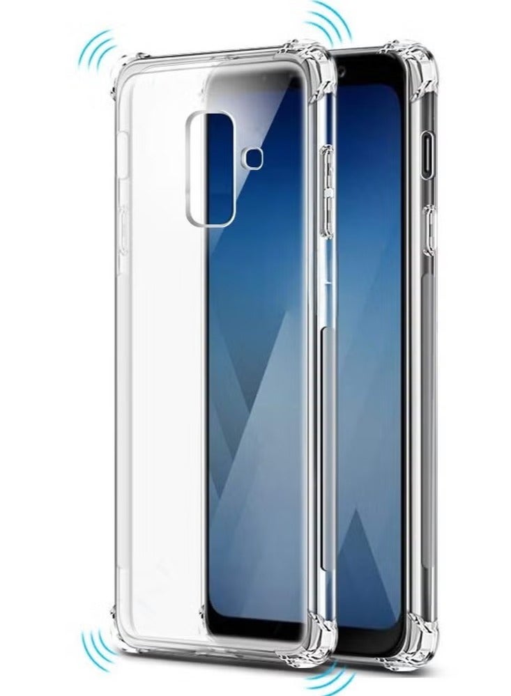 Case Clear With 4 corner anti Shock For Samsung Galaxy A6 Plus/J8 2018