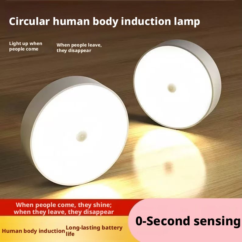 6W Magnetic Charging Motion Sensor Night Light, USB Rechargeable, Long Battery Life, Auto On/Off for Bedroom Cabinet - Image 1