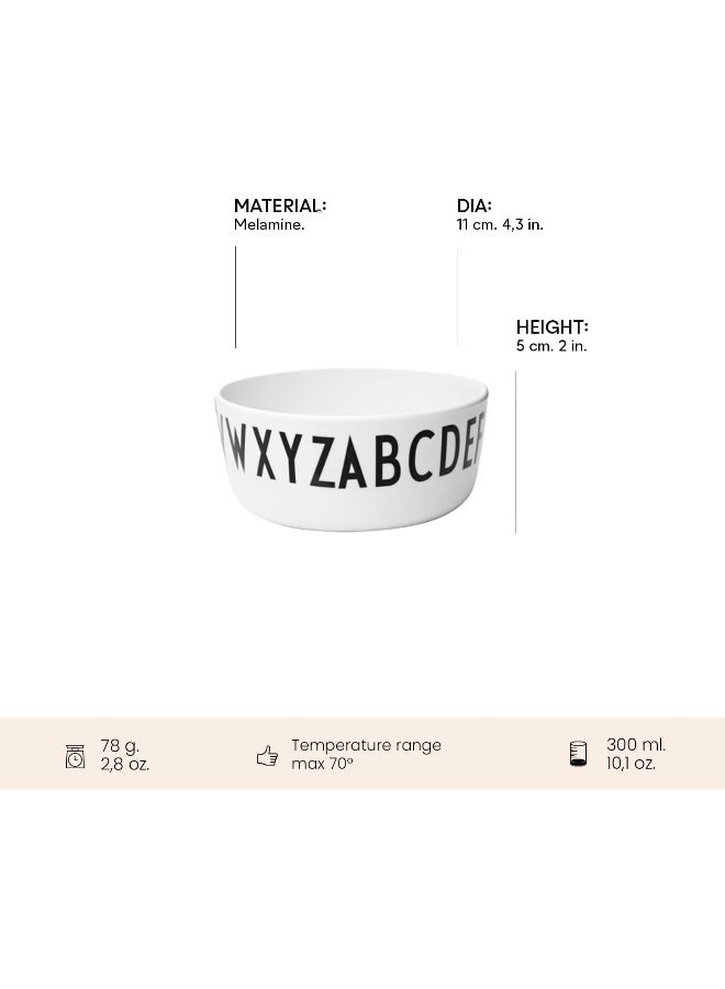Design Letters 20201002BOWL Kids Alphabet Melamine Bowl for Salads, Pasta & Snacks - Image 3