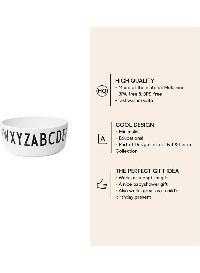 Design Letters 20201002BOWL Kids Alphabet Melamine Bowl for Salads, Pasta & Snacks - Image 2