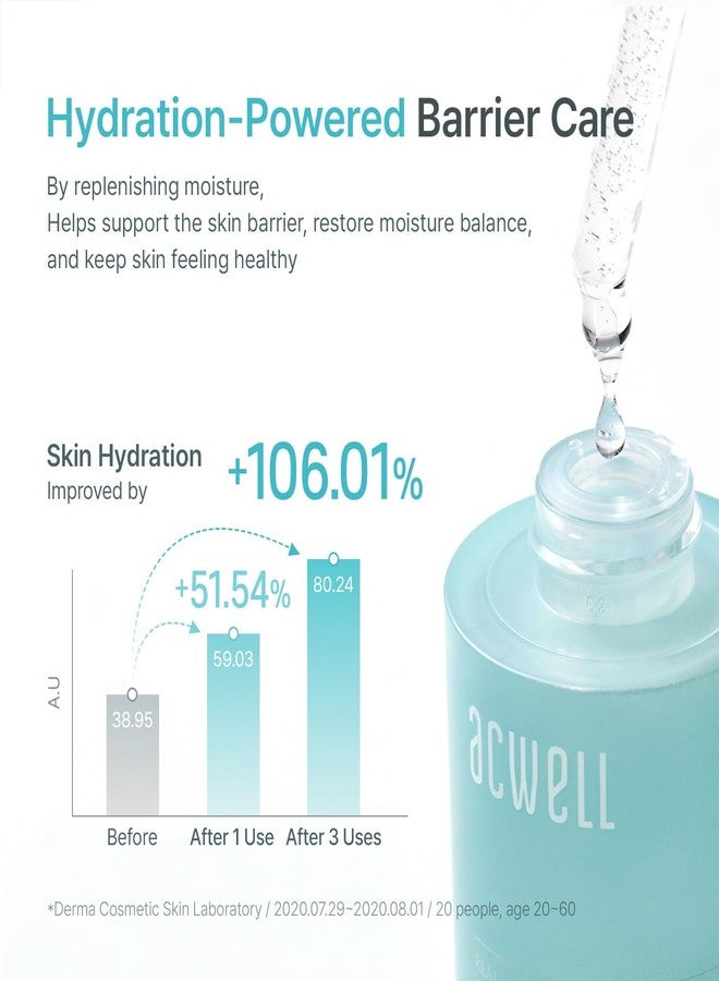 ACWELL Real Aqua Balancing Ampoule - Hyaluronic Acid Hydrating Serum for Face with Sea Water, Licorice Root & Seaweed Extract, Lightweight K-Beauty Serum for Sensitive Skin, 1.18 fl oz - Image 5