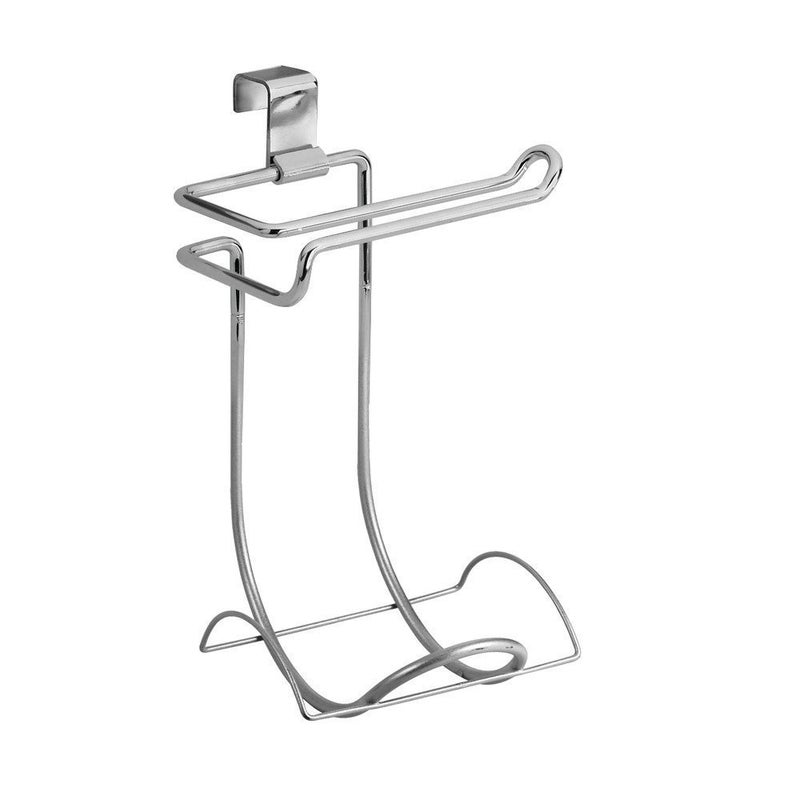 iDesign Classico Steel Toilet Paper Holder for Bathroom Storage, Over the Tank Toilet Tissue Organizer, Chrome - Image 1