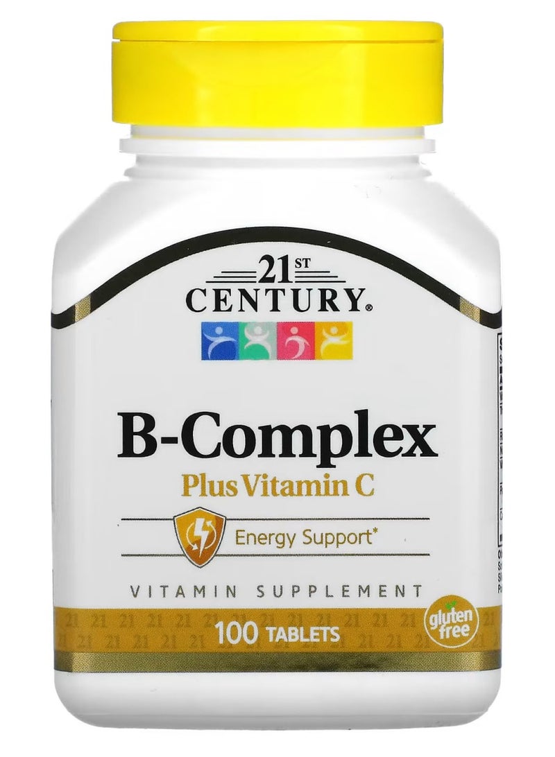 21st Century فيتامين ب المركب بلس فيتامين ج 100 قرص - Image 1