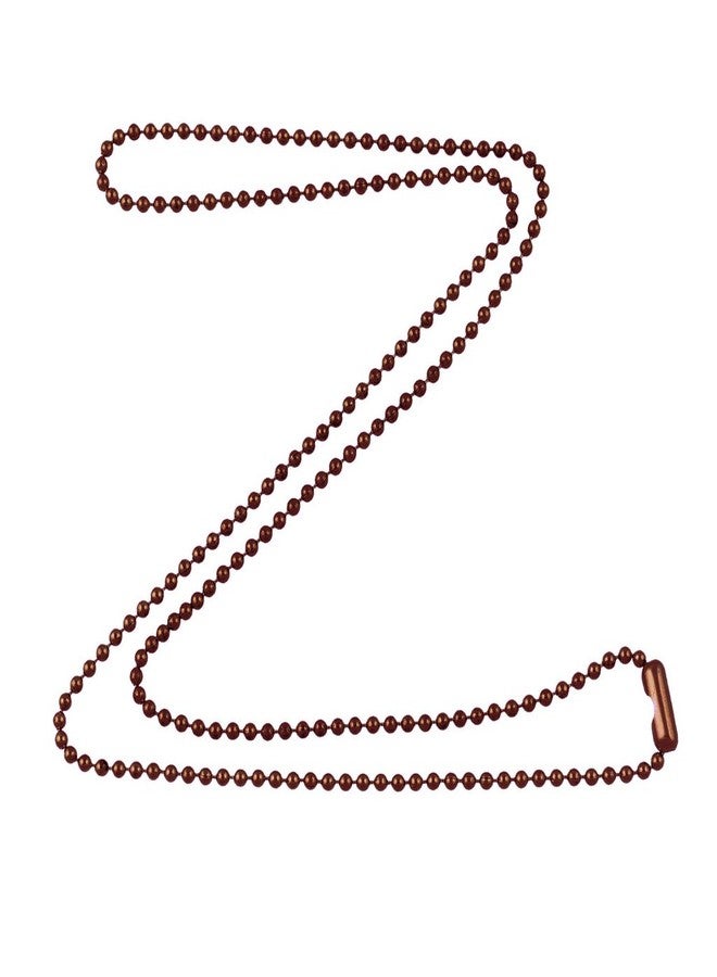 DragonWeave 1.8mm Fine Antique Copper Ball Chain Necklace with Extra Durable Color Protect Finish - 30 Inches - Image 1