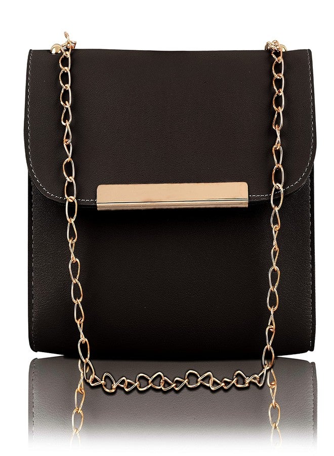 LIKE STYLE women hand bags Pu rexine flap closure casual formal ladies shoulder bag pack of 3 (Black) - Image 5