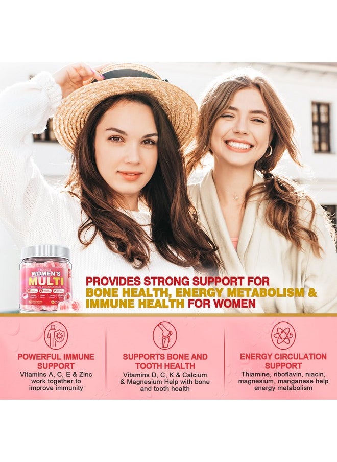 EnvyCure Sugar-Free Womens Multivitamin Gummies, Methylated Multivitamin for Women/w Omega-3, Calcium, Enzymes & Probiotic, Vitamin A, C, D3, Folate, Biotin, Inositol - Skin, Hair Growth, Immune, Bone - Vegan  - Image 5