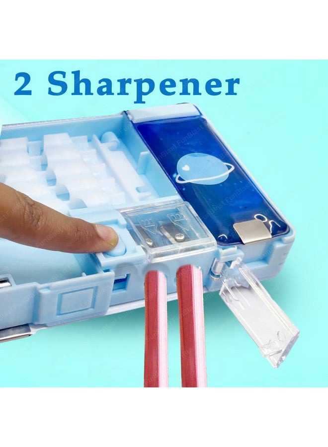 FunBlast Multifunctional Pencil Box Kids, Space Pencil Box Boys, Kids Pencil Box Boys & Girls, Magnetic Pencil Box Boys, Pop Up Pencil Box, Space Theme Return Gifts Kids - Plastic, Multicolor - Image 4