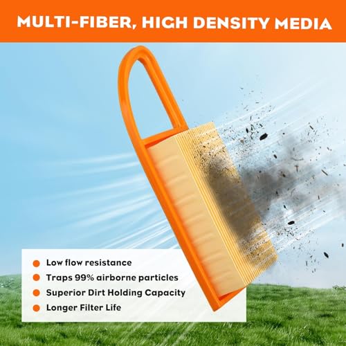 HIPA BR600 Air Filter Tune Up Kit for STHIL BR 600 BR550 BR500 Backpack Blower Parts Replace 4282-141-0300 4282-141-0300-B 2PCS - Image 3