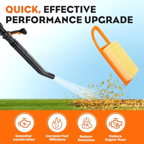HIPA BR600 Air Filter Tune Up Kit for STHIL BR 600 BR550 BR500 Backpack Blower Parts Replace 4282-141-0300 4282-141-0300-B 2PCS - Image 4