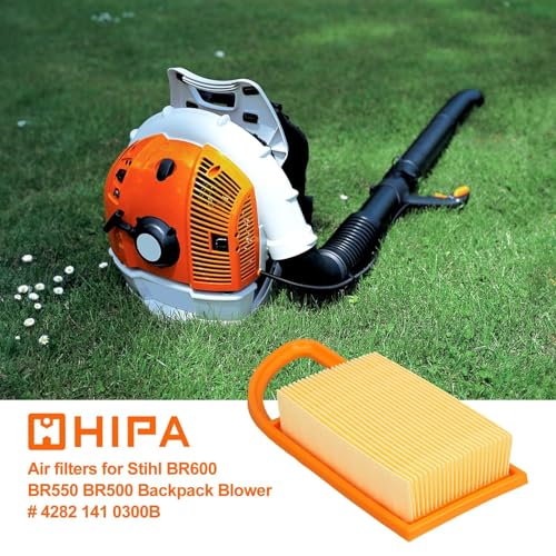 HIPA BR600 Air Filter Tune Up Kit for STHIL BR 600 BR550 BR500 Backpack Blower Parts Replace 4282-141-0300 4282-141-0300-B 2PCS - Image 2