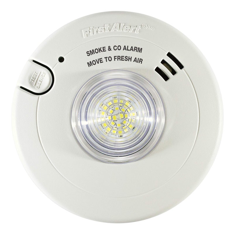First Alert BRK 7030BSL Hardwired Hearing Impaired Combination Alarm with Led Strobe Light White - Image 2