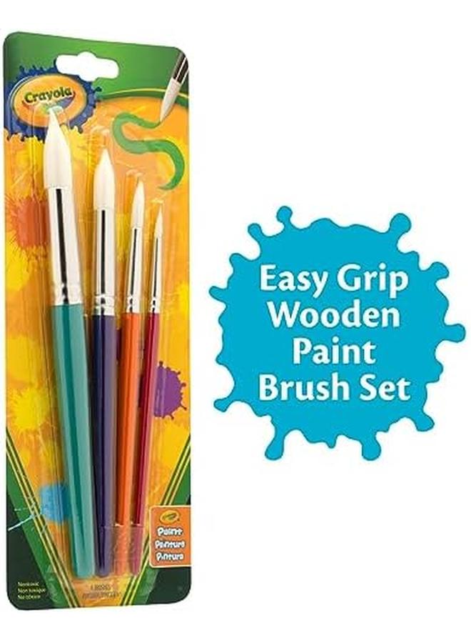 كرايولا مجموعة فرش مستديرة 4Ct - Image 2